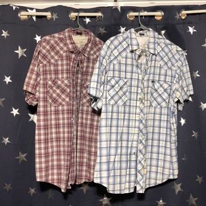 Bullhead mens western style cowboy shirts